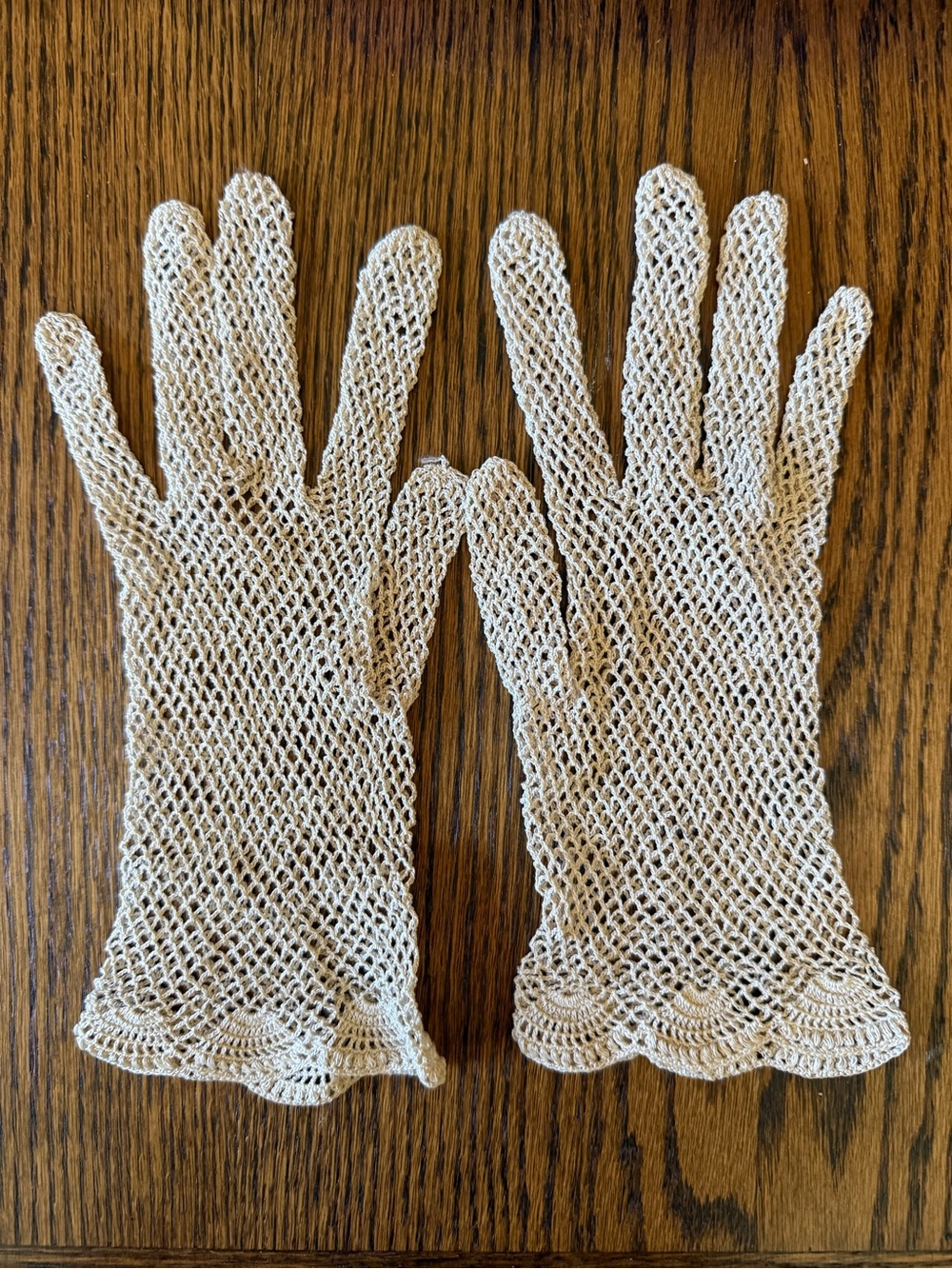 Antique Hand Crocheted
Lace Gloves